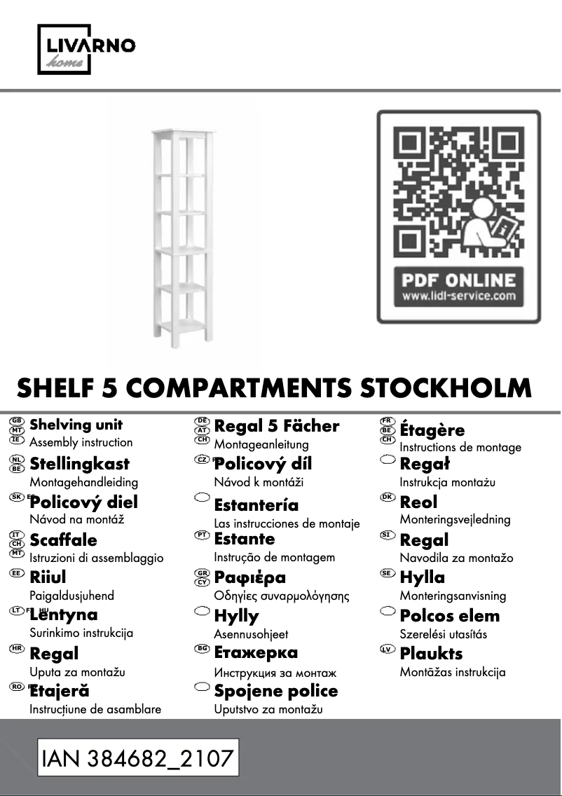 Page 1 de la notice Manuel utilisateur Livarno Lux IAN 373924