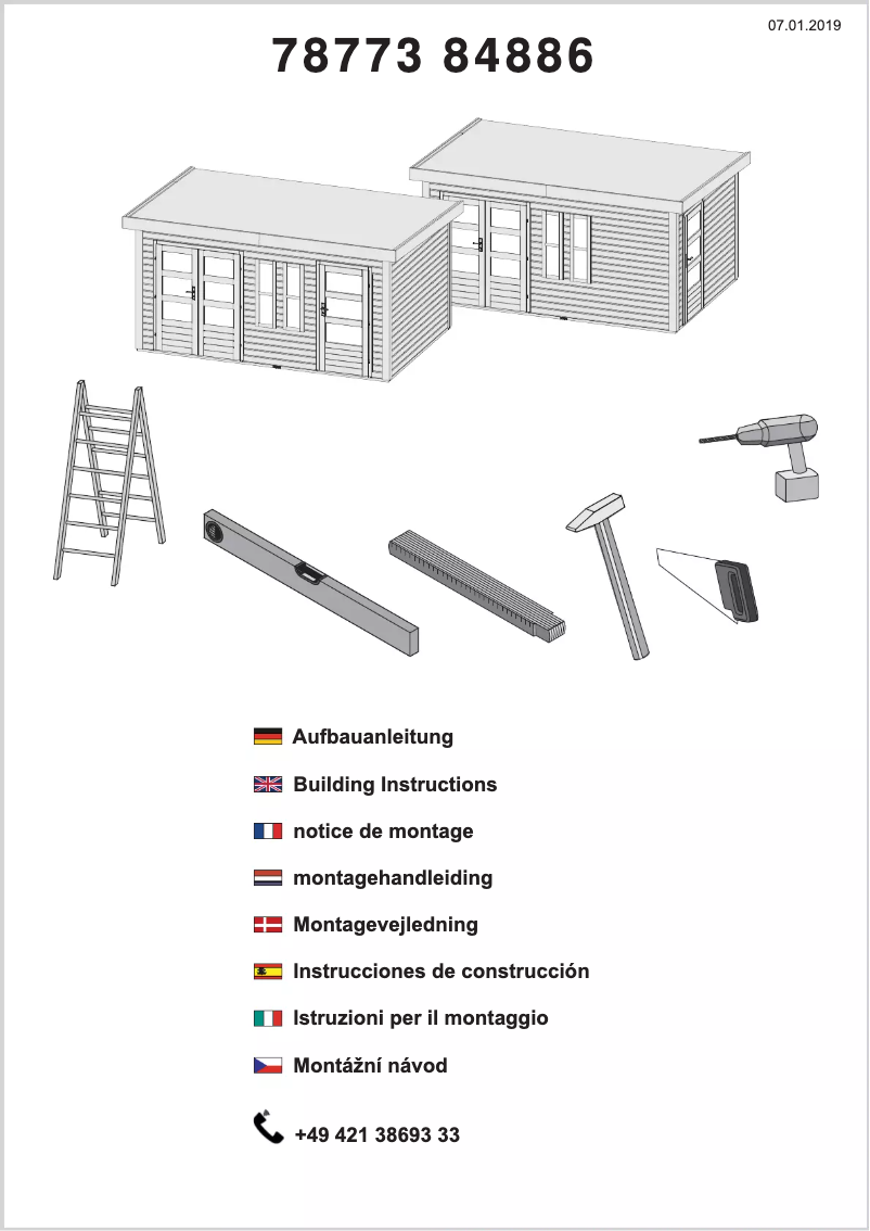 Page 1 de la notice Manuel utilisateur Karibu Schönbuch