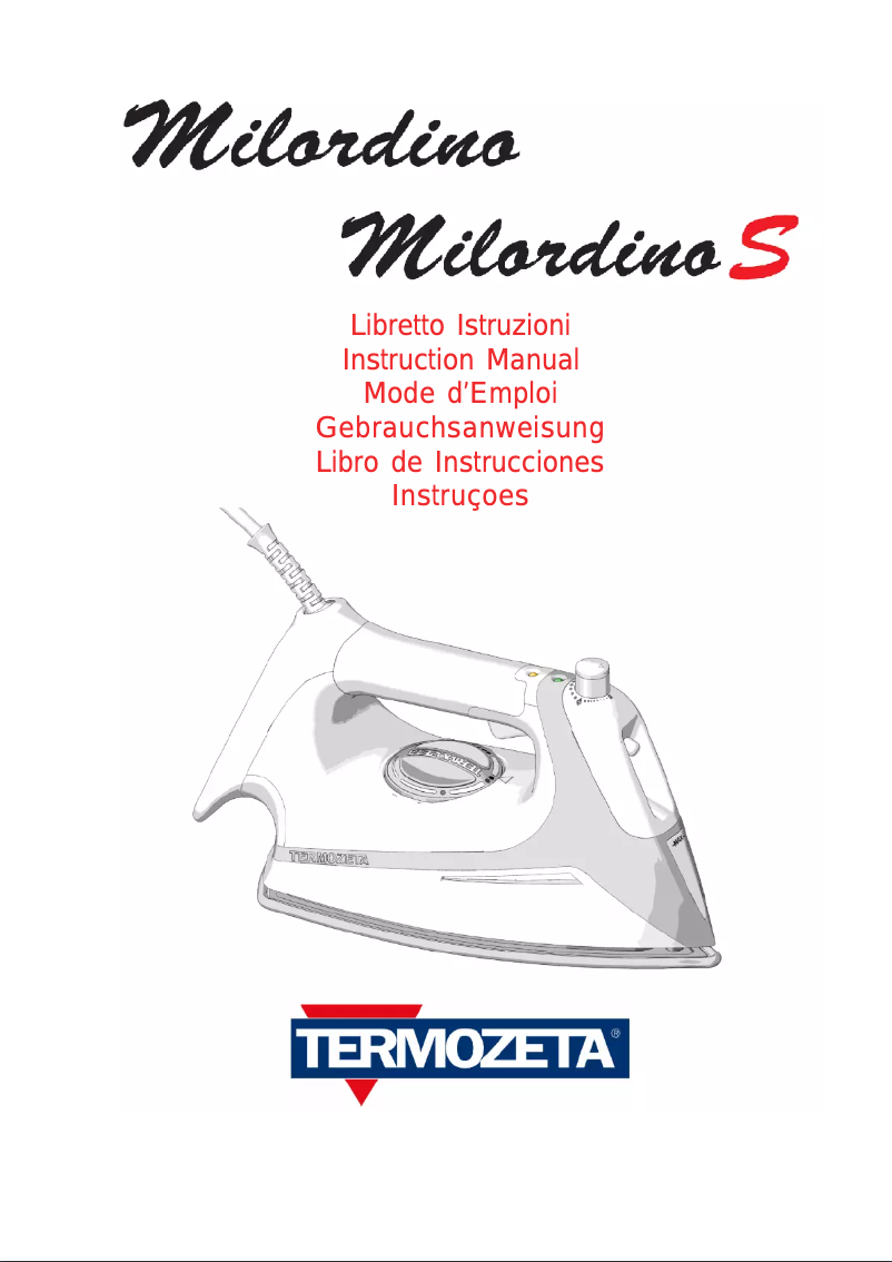 Page n°1 - Manuel utilisateur Termozeta Milordino