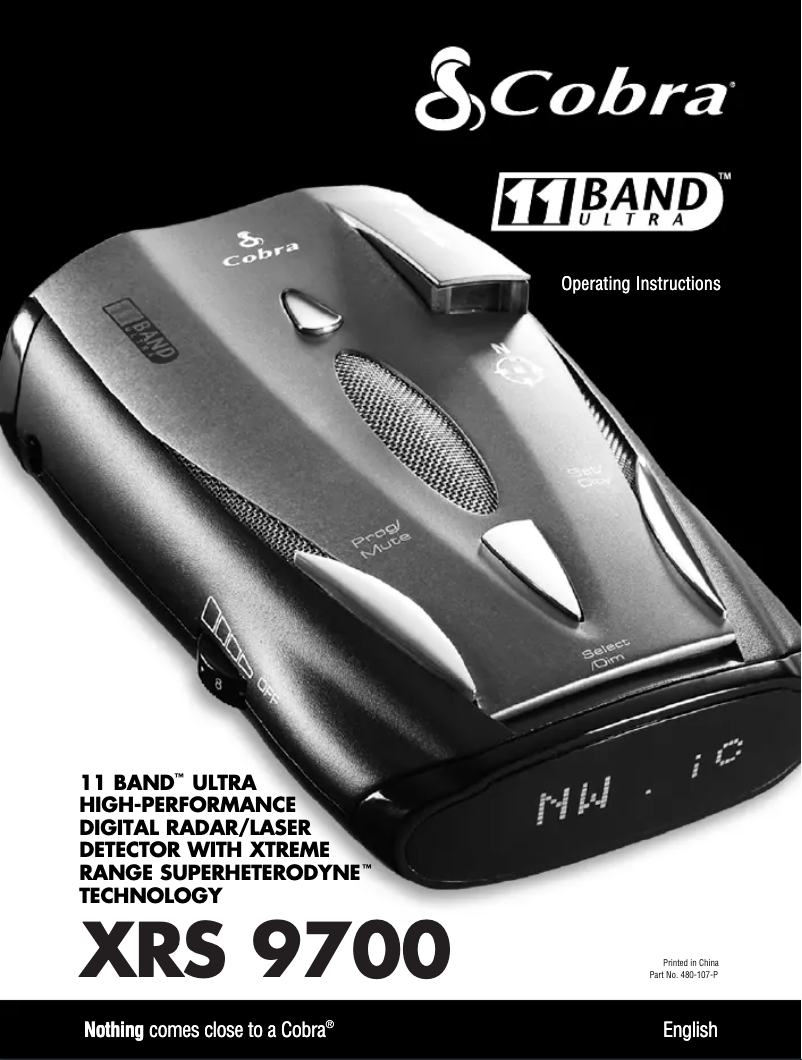 Página 1 del manual Manual de usuario Cobra XRS 9700