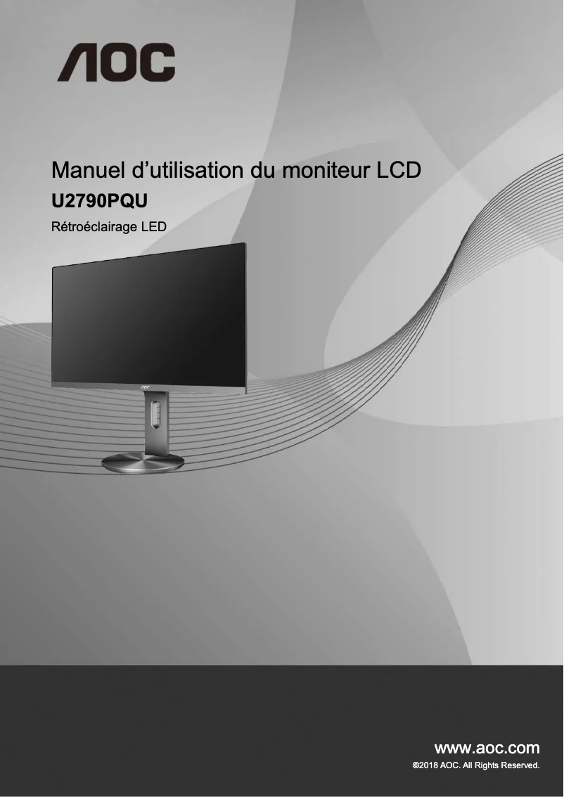 Image de la première page du manuel de l'appareil U2790PQU