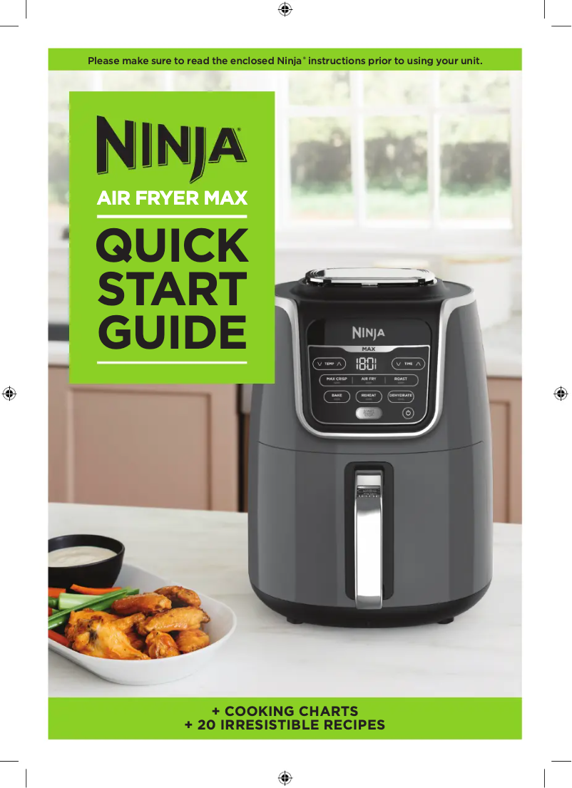 Page 1 de la notice Manuel utilisateur Ninja Air Fryer MAX AF160UK