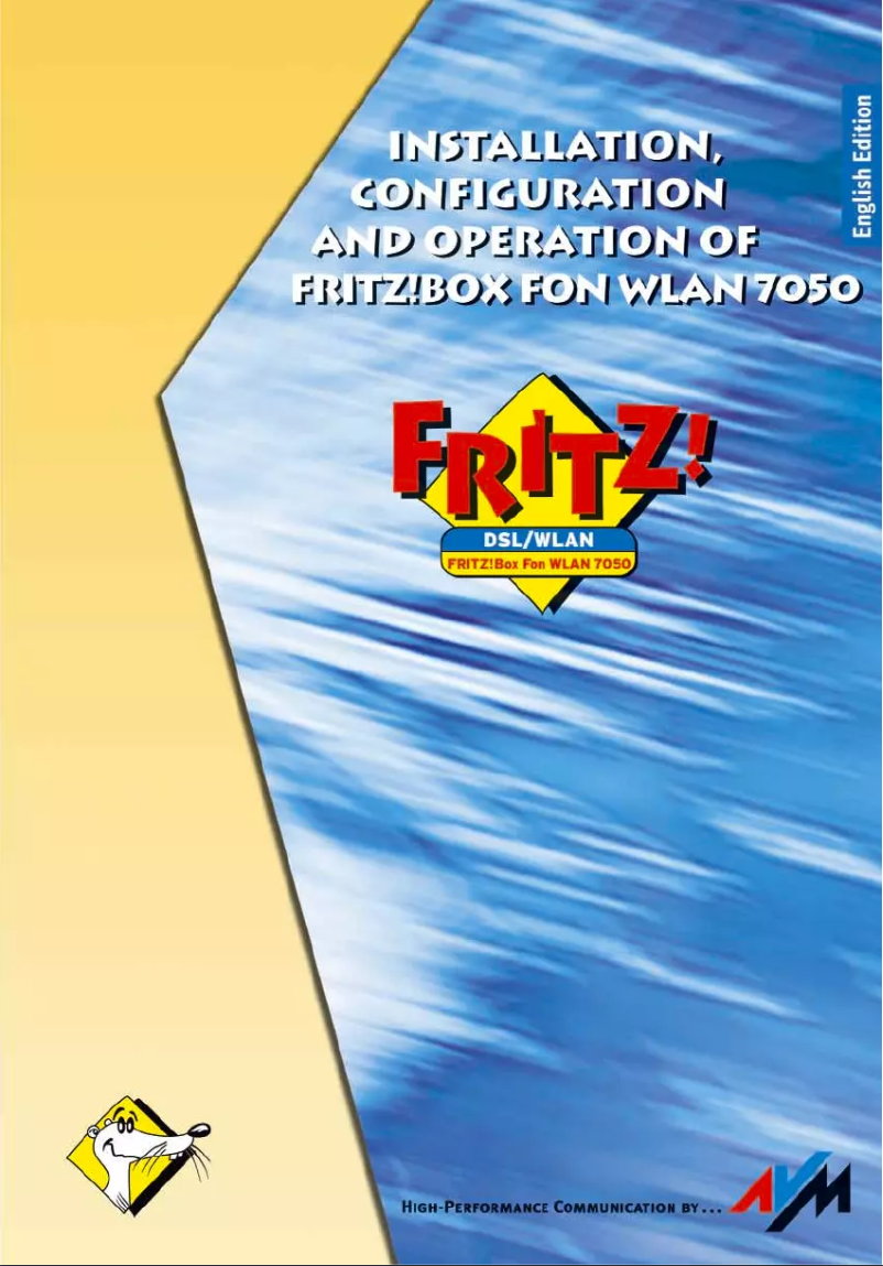 Image de la première page du manuel de l'appareil Fritz!Box Fon WLAN 705