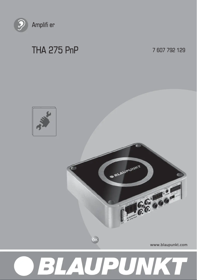 Página 1 del manual Manual de usuario Blaupunkt THA 275 PnP