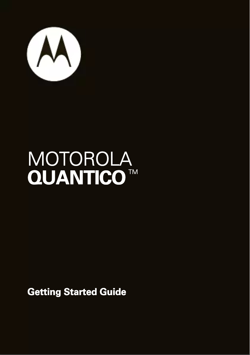 Image de la première page du manuel de l'appareil W845