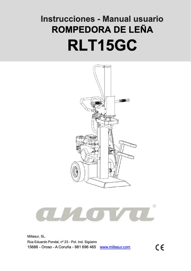 Página 1 del manual Manual de usuario Anova RLT15GC