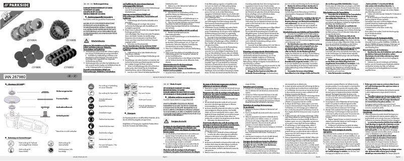 Page 1 de la notice Manuel utilisateur Parkside PWZS4 2 B1