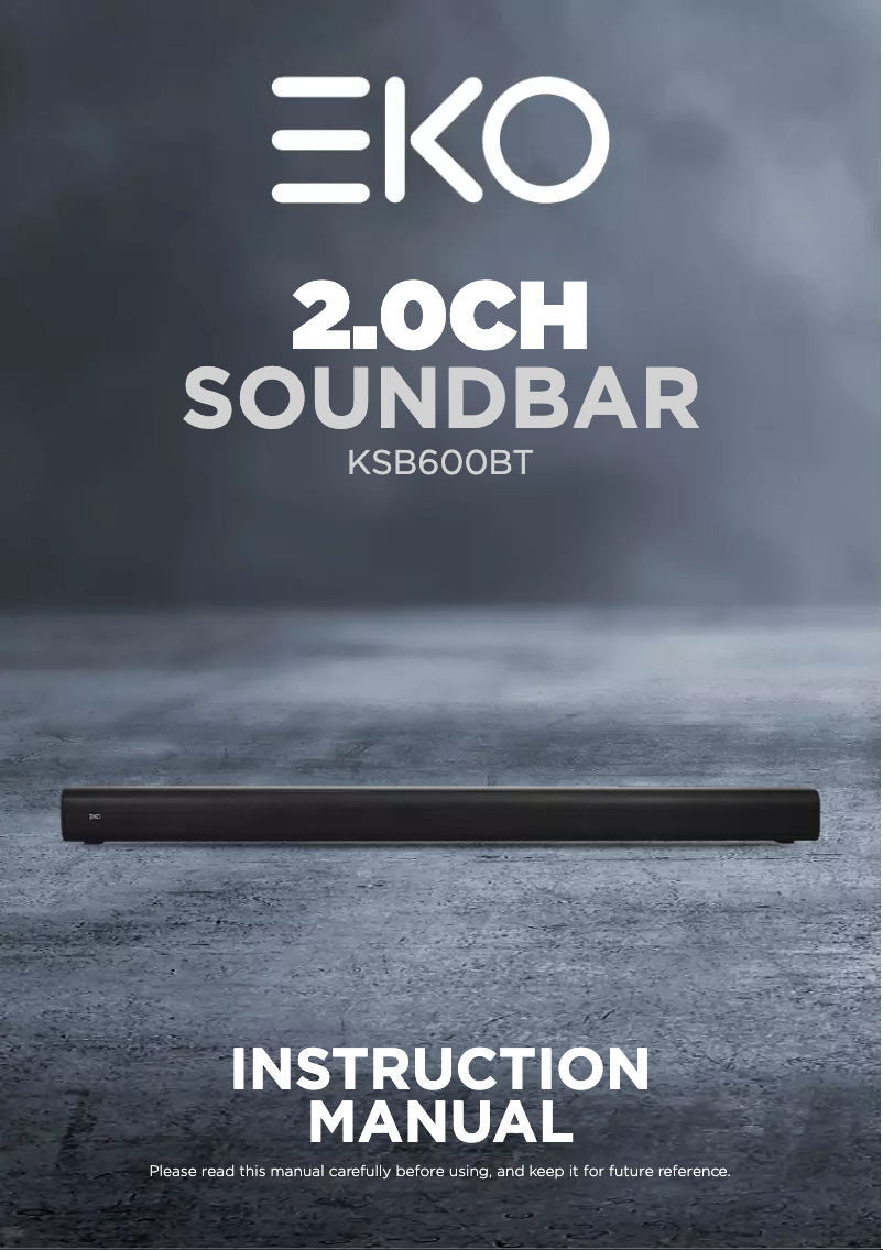 Page 1 de la notice Manuel utilisateur EKO KSB600BT