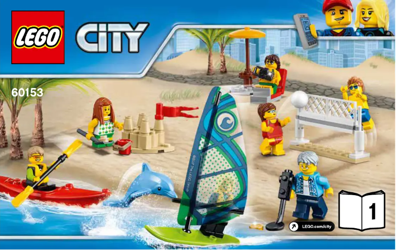 Page 1 de la notice Consignes visuelles Lego City 60153