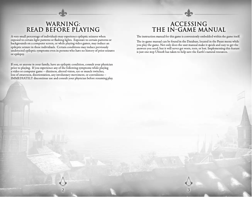 Page n°1 - Manuel utilisateur Ubisoft Assassin's Creed: Liberation HD