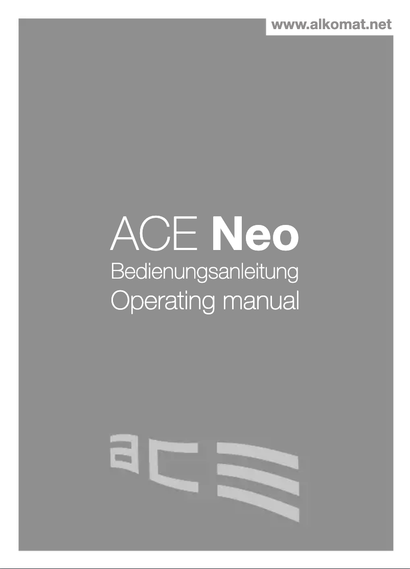 Page 1 de la notice Manuel utilisateur ACE Neo