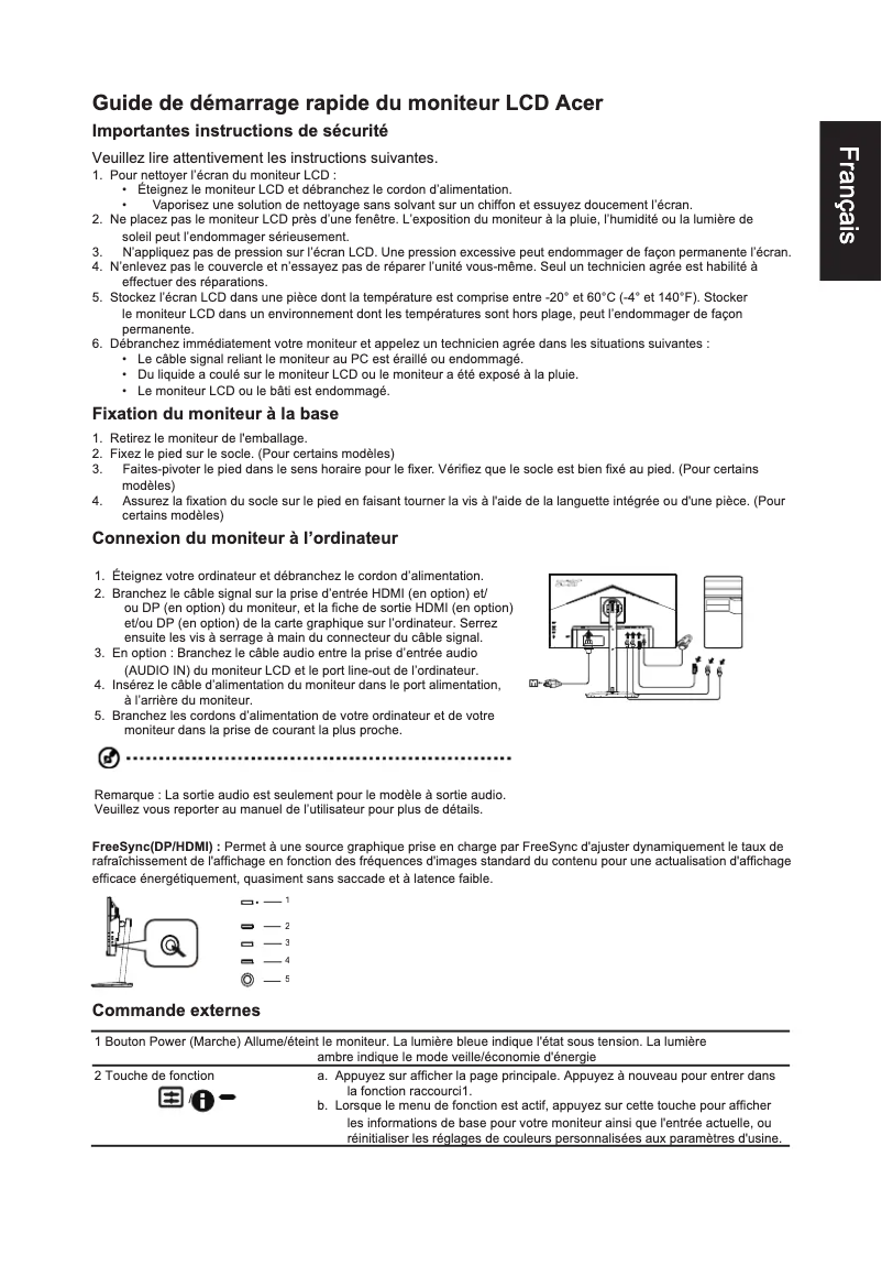 Página 1 del manual Manual de usuario Acer CB282K