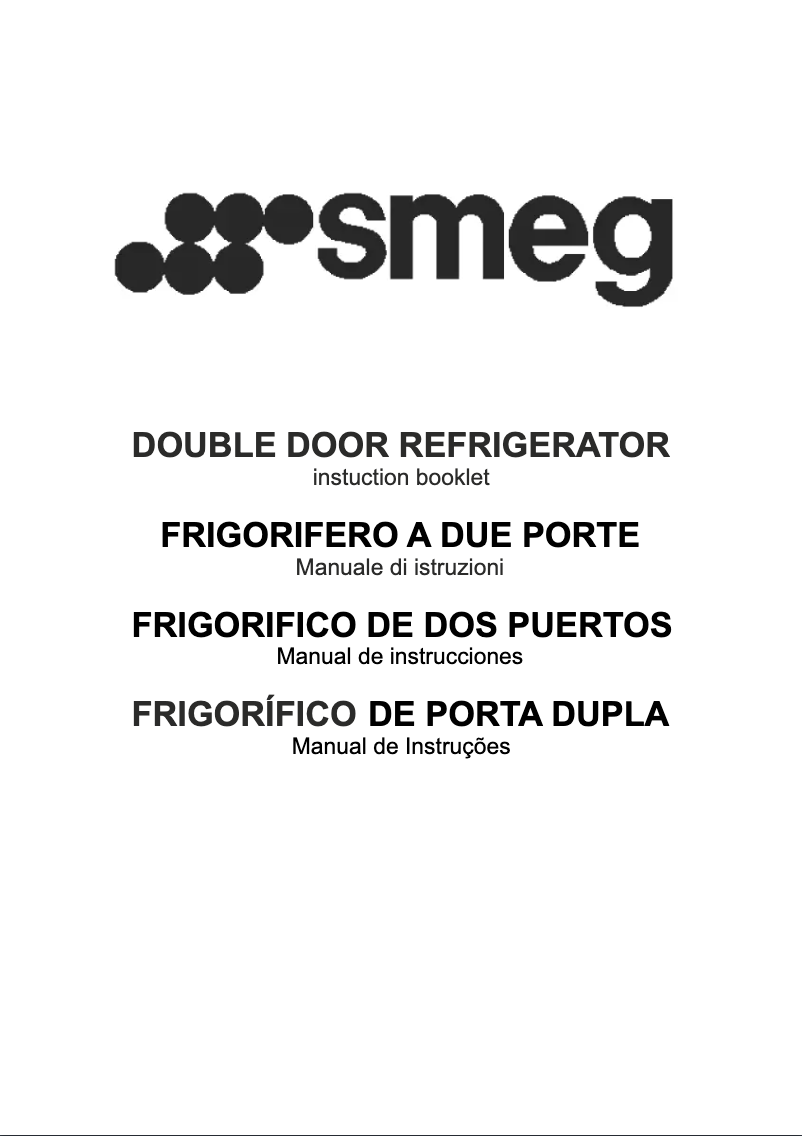 Page n°1 - Mode d'emploi Smeg FD239APS