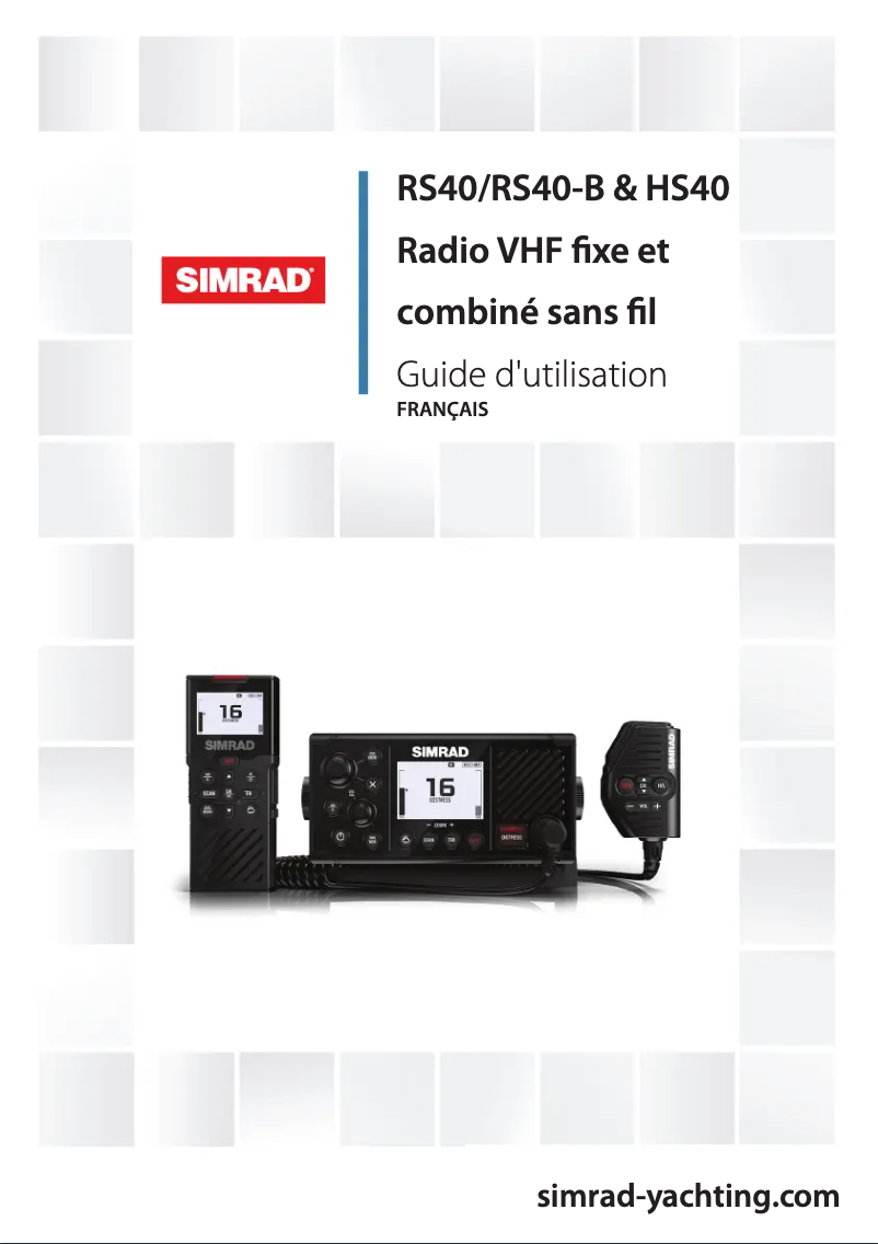 Page 1 de la notice Manuel utilisateur Simrad RS40