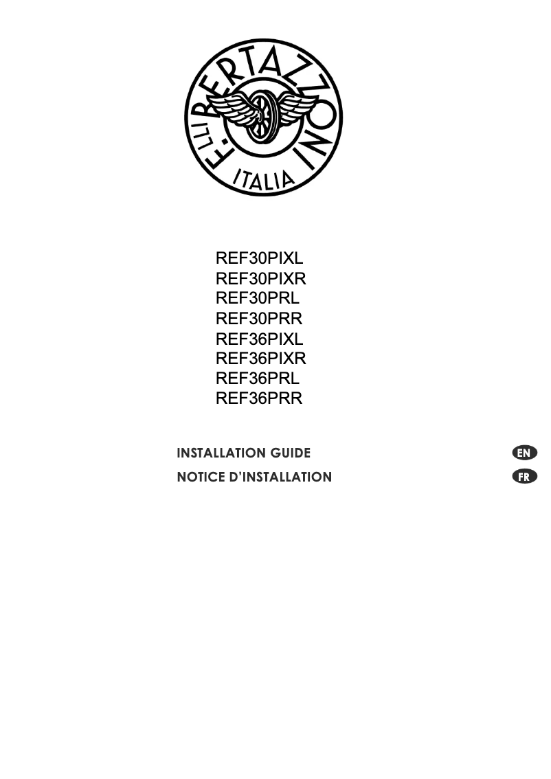 Page 1 de la notice Manuel utilisateur Bertazzoni REF36PIXR