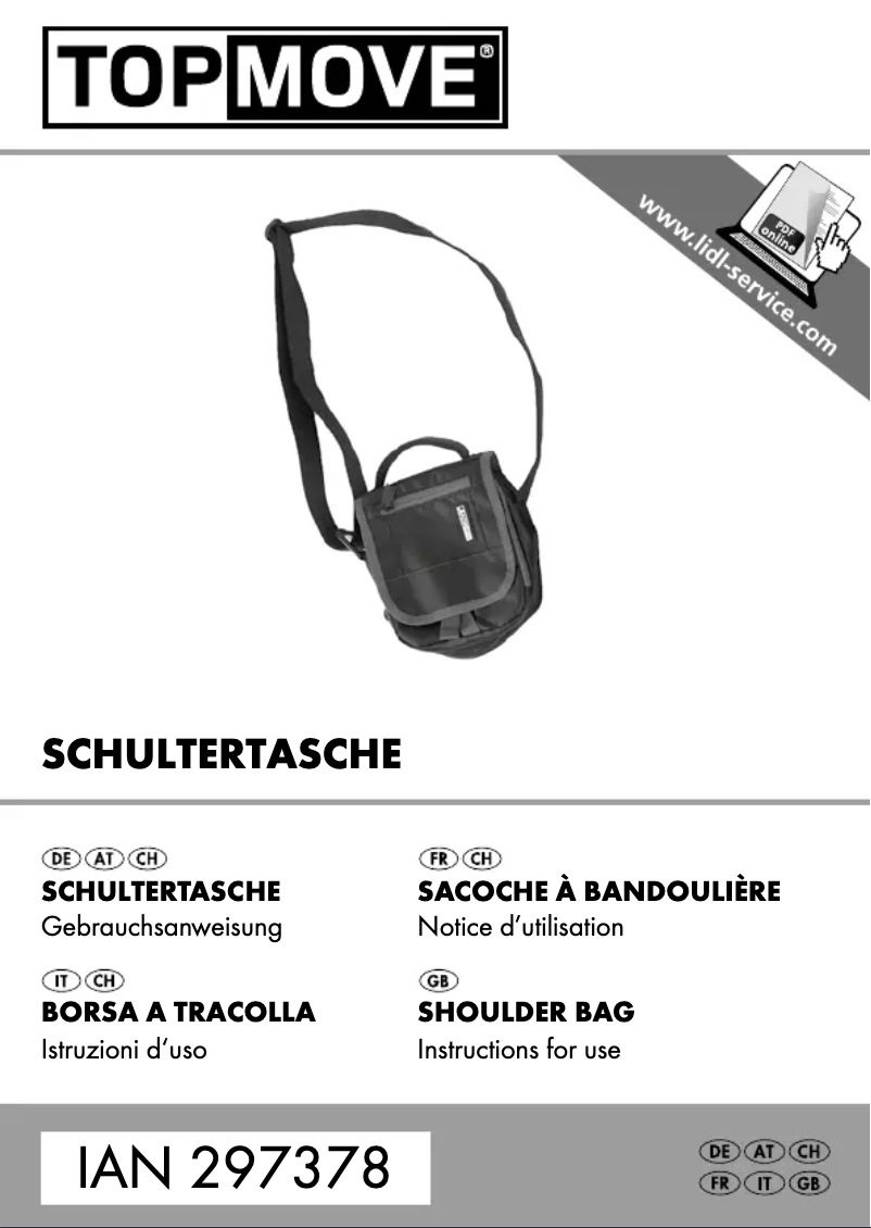 Page n°1 - Manuel utilisateur Topmove IAN 297378