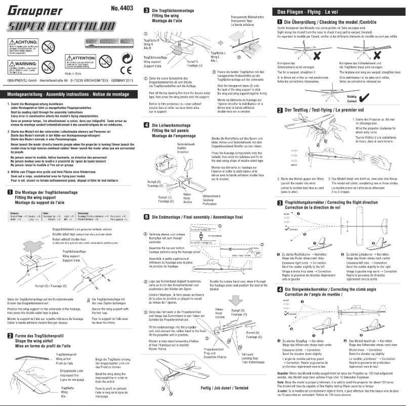 Imagen de la primera página del manual del dispositivo Super Decathlon