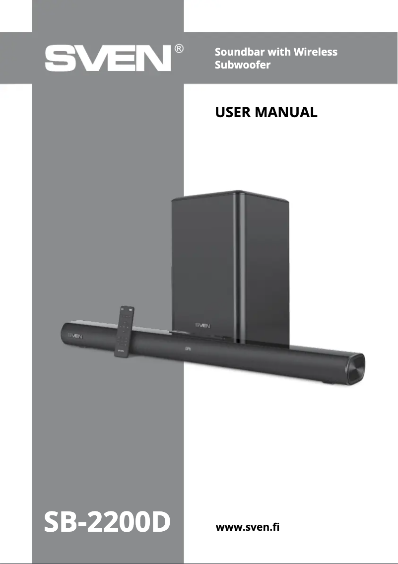 Image de la première page du manuel de l'appareil SB-2200D