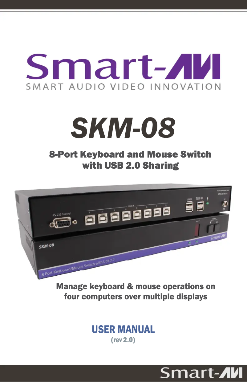 Page n°1 - Manuel utilisateur Smart-AVI SKM-08