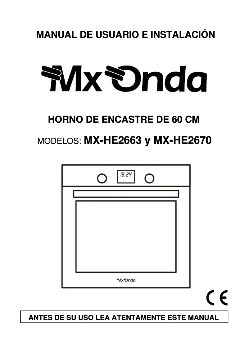 Página 1 del manual Manual de usuario Mx Onda MX-HE2670