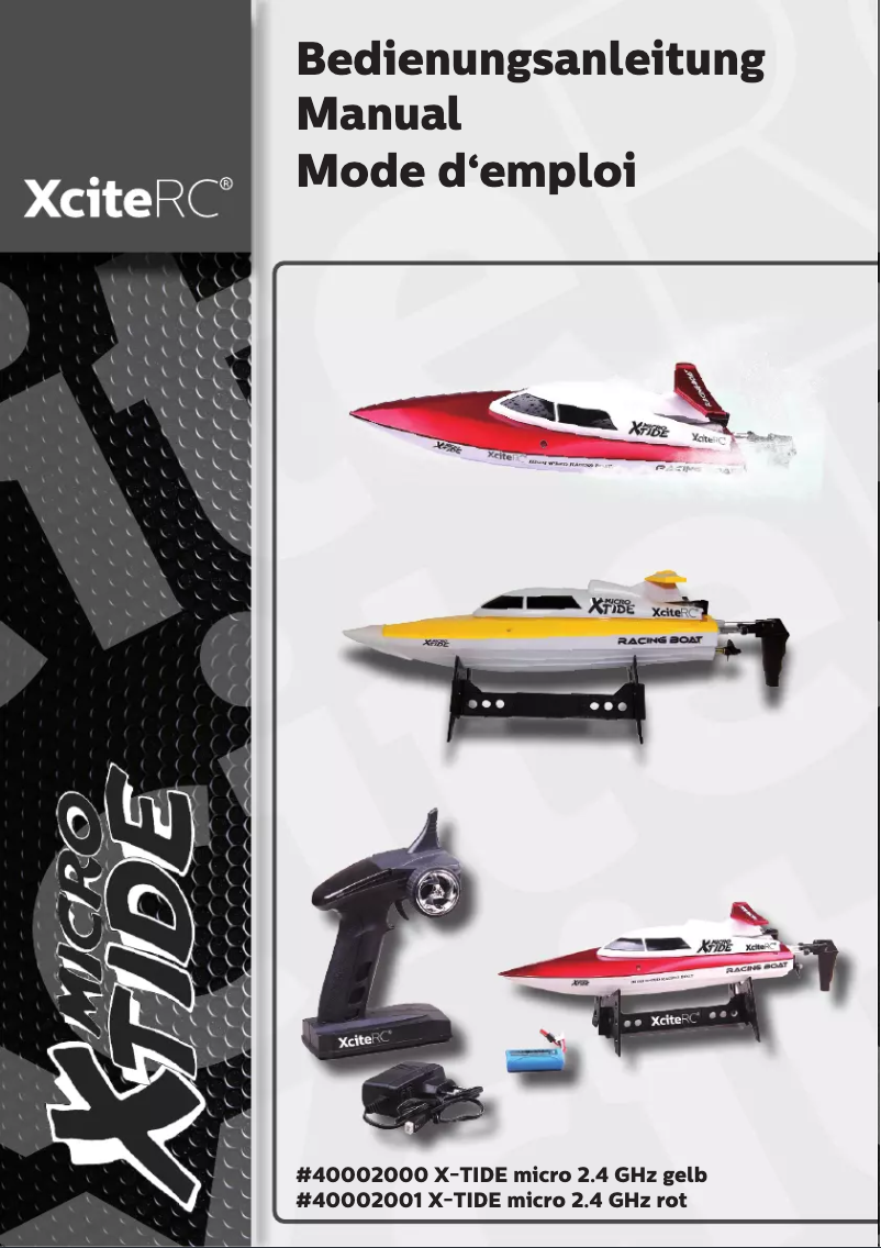 Page n°1 - Manuel utilisateur XciteRC Xtide Micro RTR