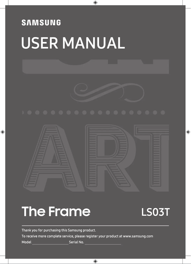 Page n°1 - Manuel utilisateur Samsung The Frame QE43LS03TA