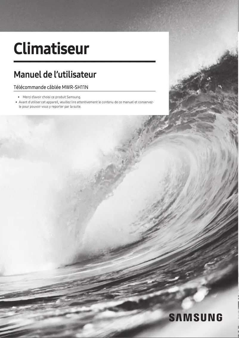 Page 1 de la notice Manuel utilisateur Samsung MWR-SH11N