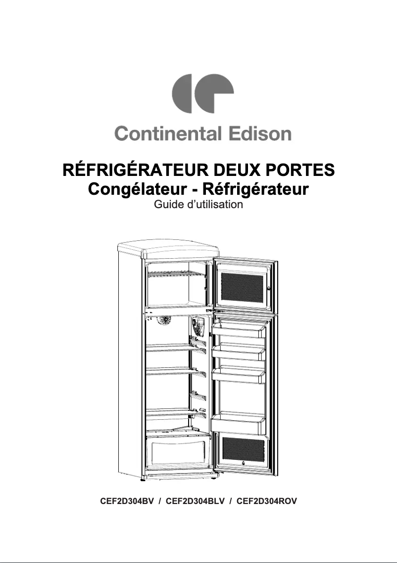 Image de la première page du manuel de l'appareil CEF2D304BV