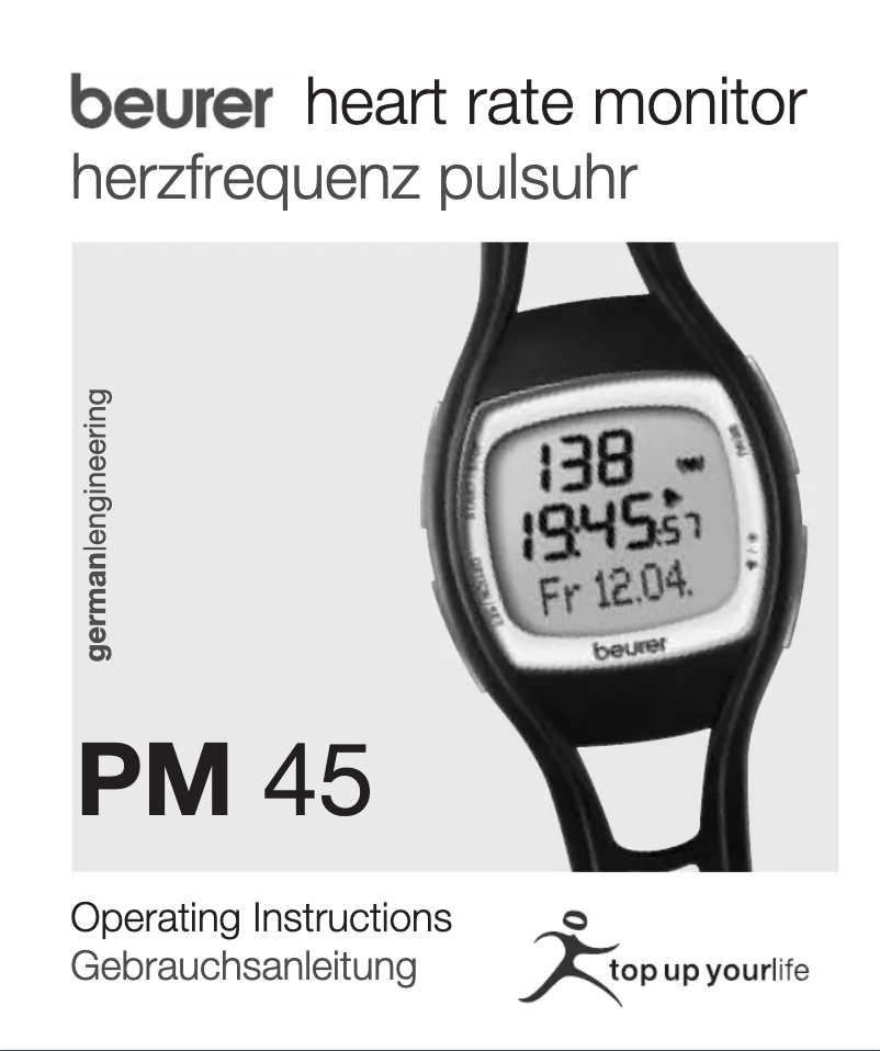 Image de la première page du manuel de l'appareil PM 45