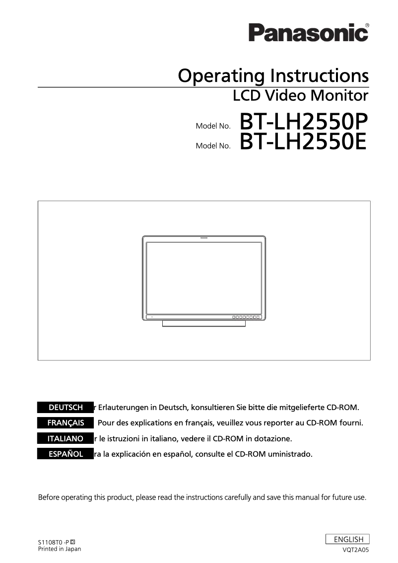 Imagen de la primera página del manual del dispositivo BT-LH2550