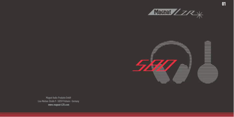 Page 1 de la notice Manuel utilisateur Magnat LZR 580