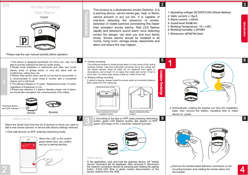 Page 1 de la notice Manuel utilisateur Ferguson FS2SD