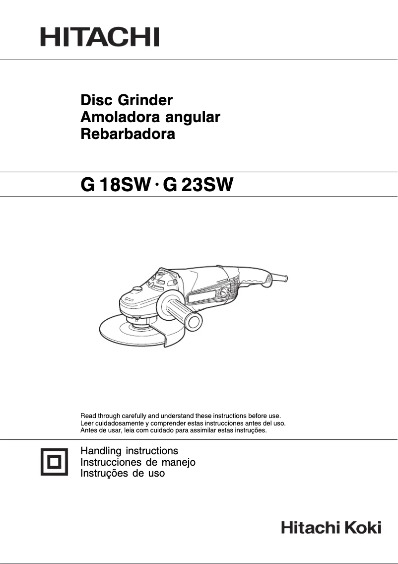 Page 1 de la notice Manuel utilisateur Hitachi G 23SW