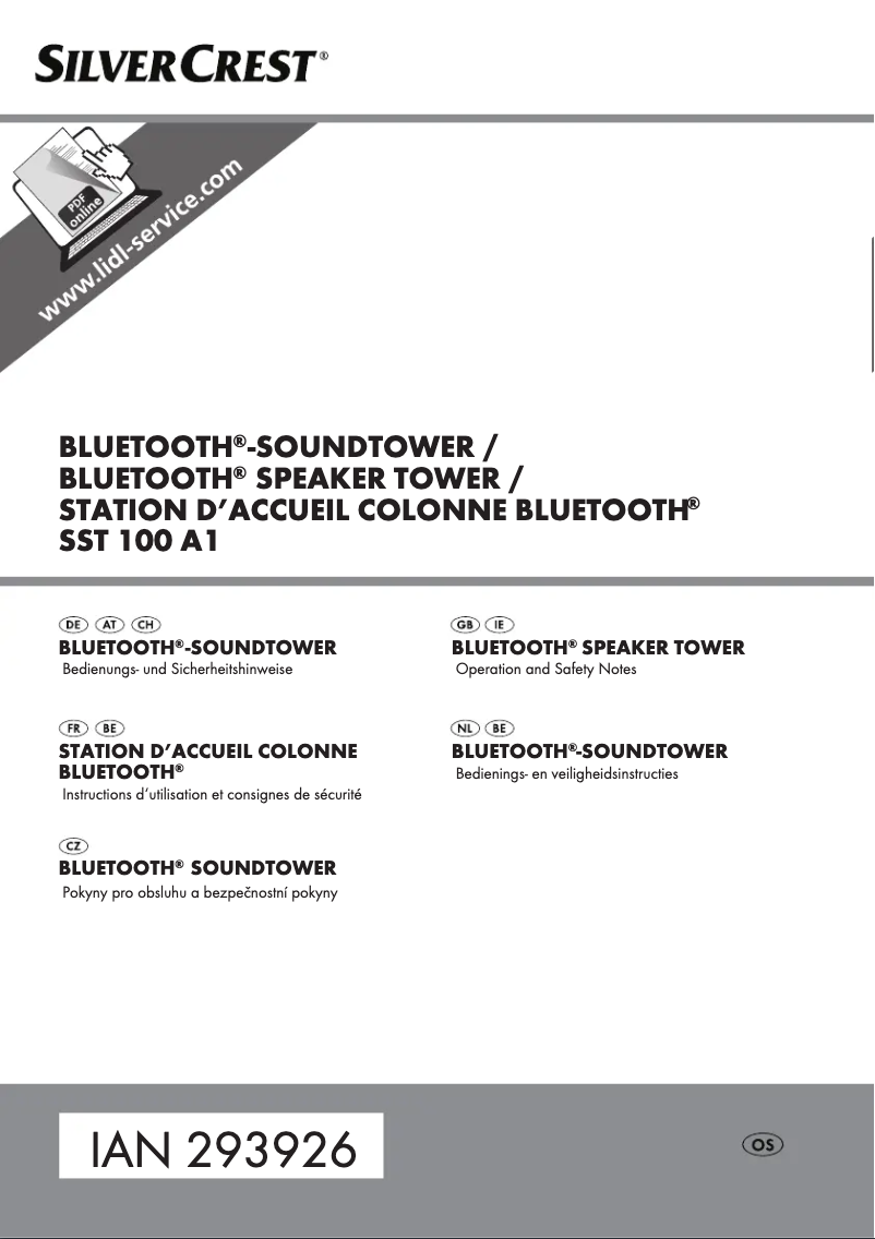 Image de la première page du manuel de l'appareil SST 100 A1