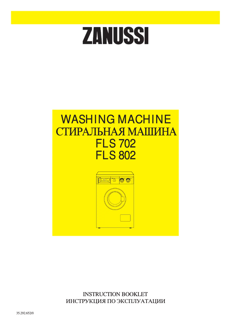 Image de la première page du manuel de l'appareil FLS 802