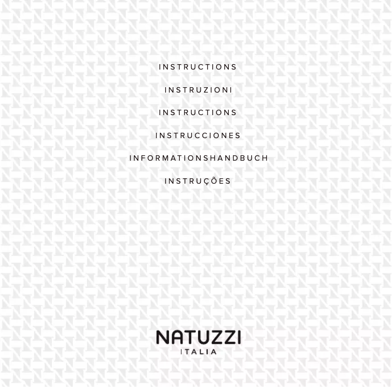 Page n°1 - Manuel utilisateur Natuzzi La Scala
