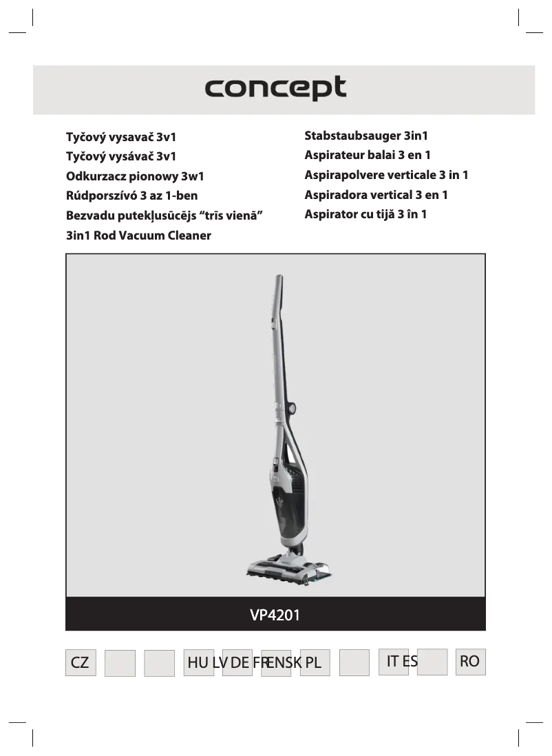 Page n°1 - Manuel utilisateur Concept VP4201