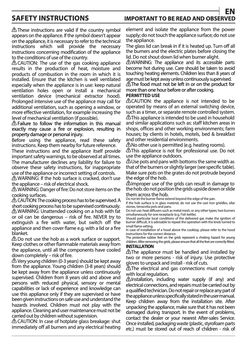 Page 1 de la notice Manuel utilisateur Whirlpool TKRL 660 IX