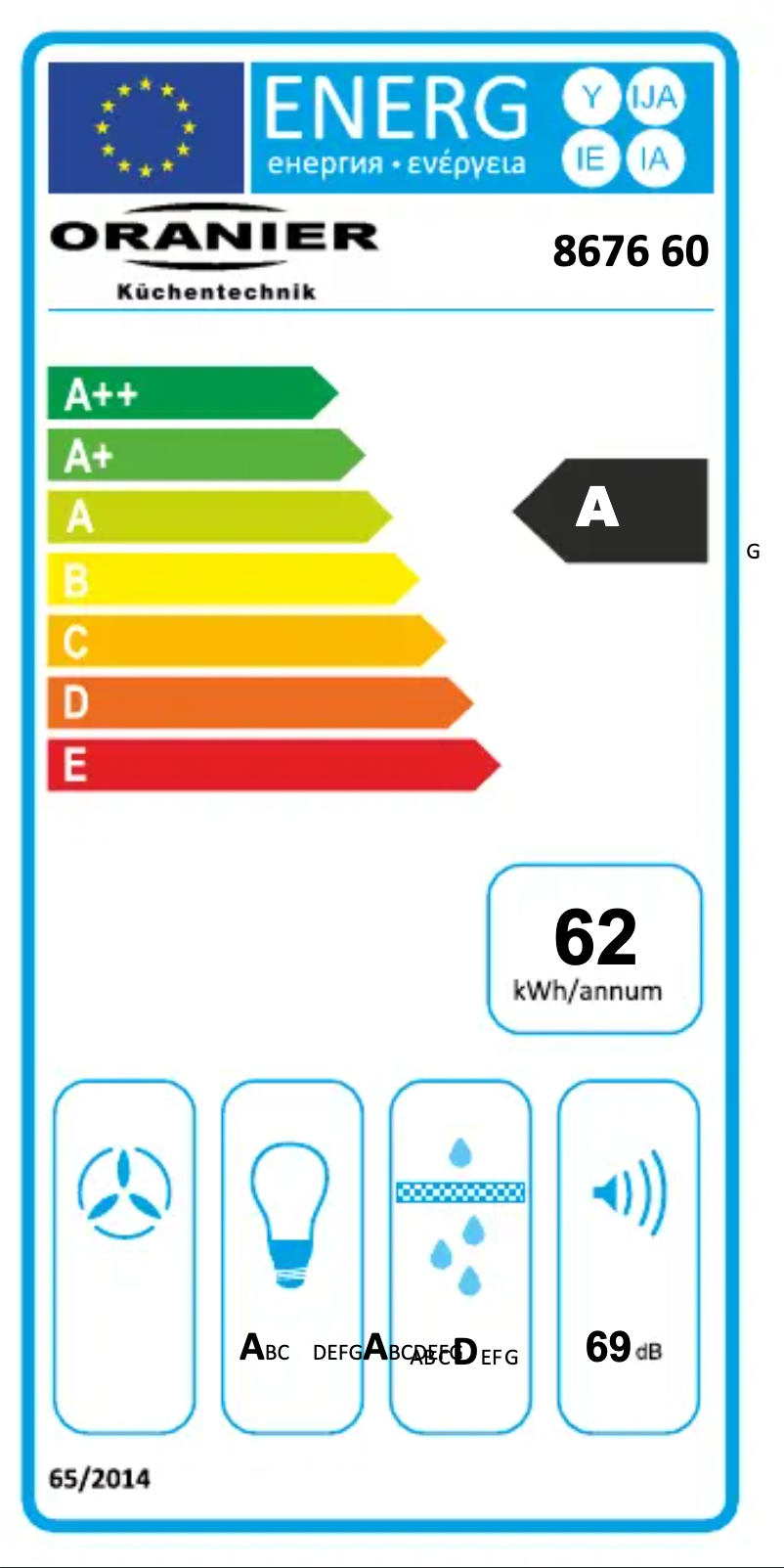 Page 1 de la notice Manuel utilisateur Oranier Vivio 60 S