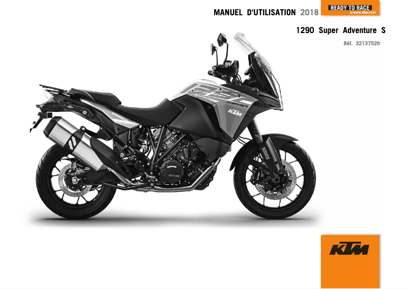 Page n°1 - Manuel utilisateur KTM 1290 Super Adventure S (2018)