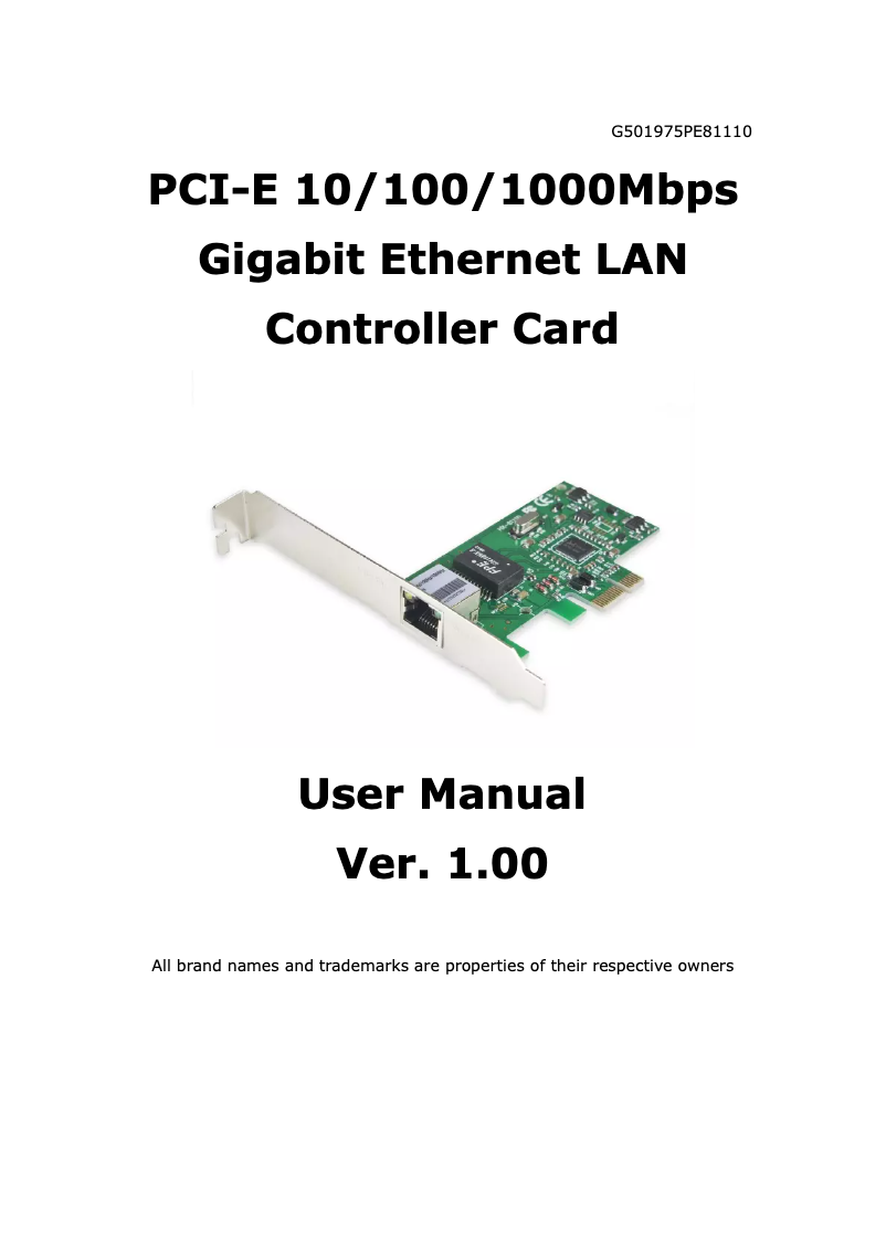 Page 1 de la notice Manuel utilisateur Syba SY-PEX24030