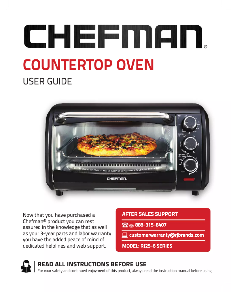 Page n°1 - Manuel utilisateur Chefman RJ25-6