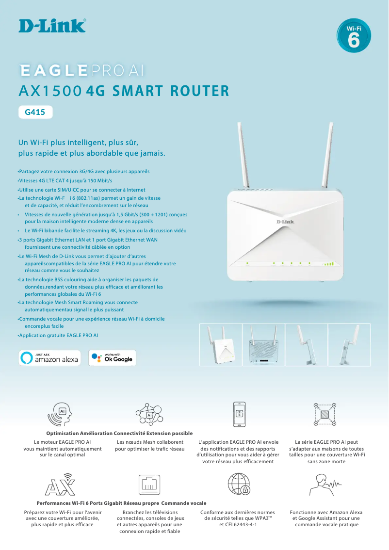 Image de la première page du manuel de l'appareil Eagle Pro AI G415