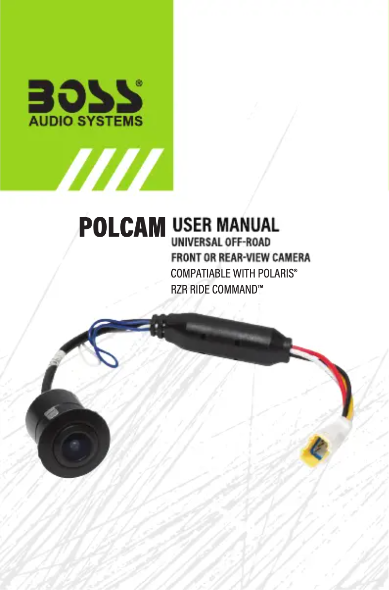 Page 1 de la notice Manuel utilisateur Boss POLCAM