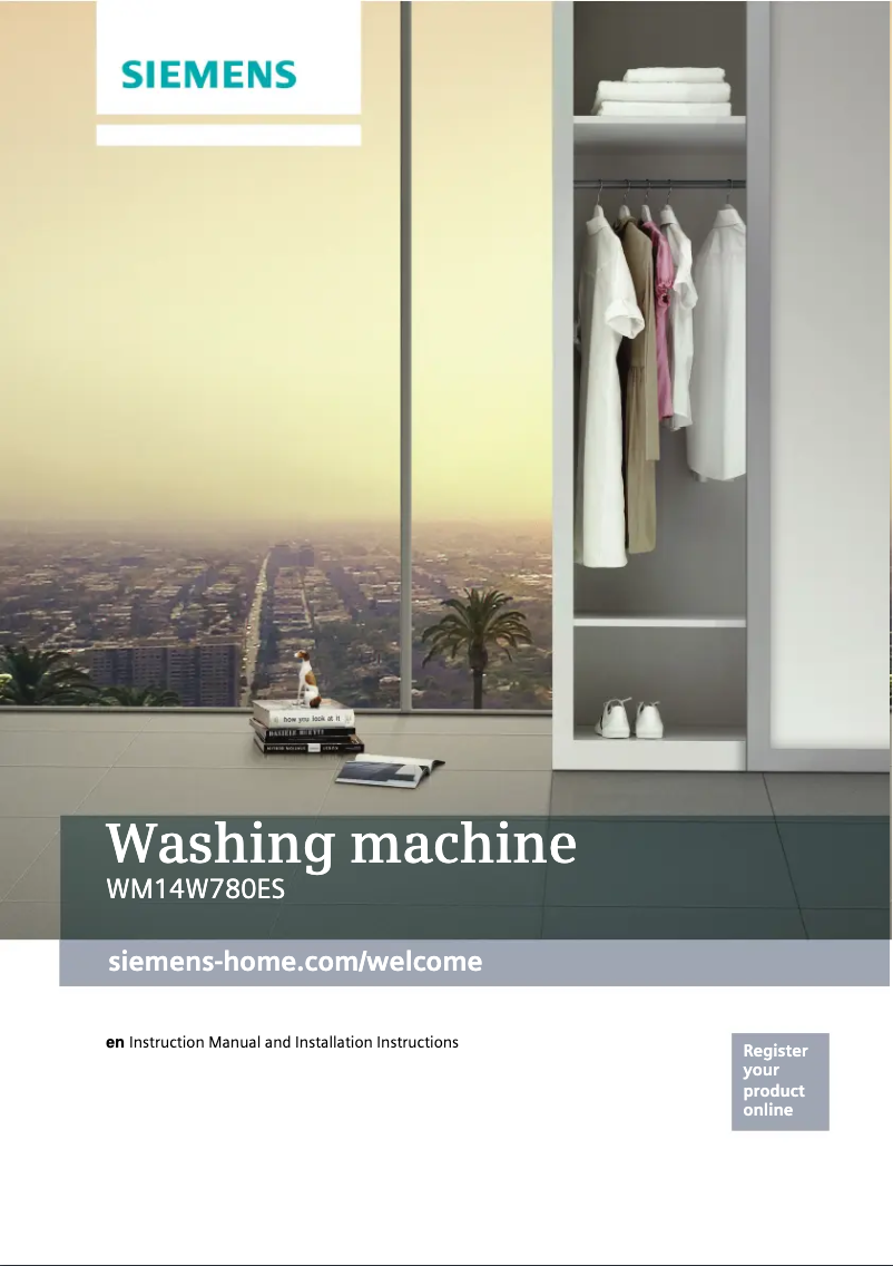 Page n°1 - Manuel utilisateur Siemens WM14W780ES