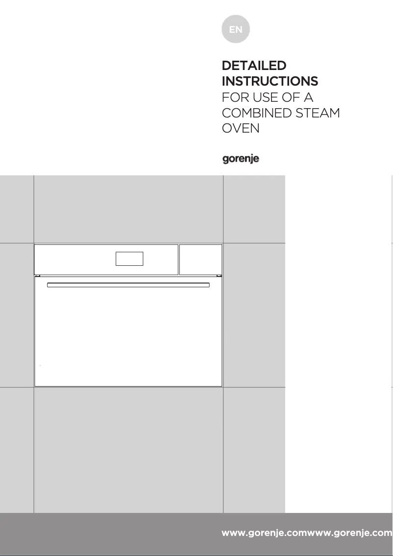 Page n°1 - Manuel utilisateur Gorenje BCS599S22X