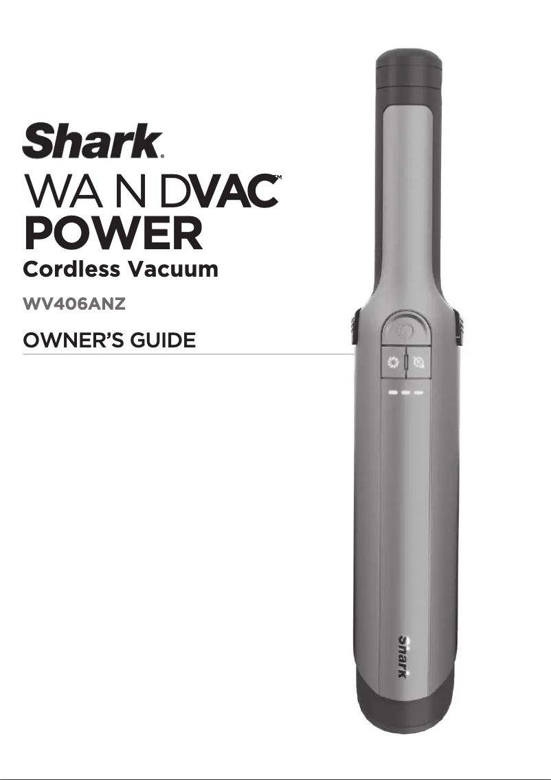 Page 1 de la notice Manuel utilisateur Shark Wandvac Power Max WV406