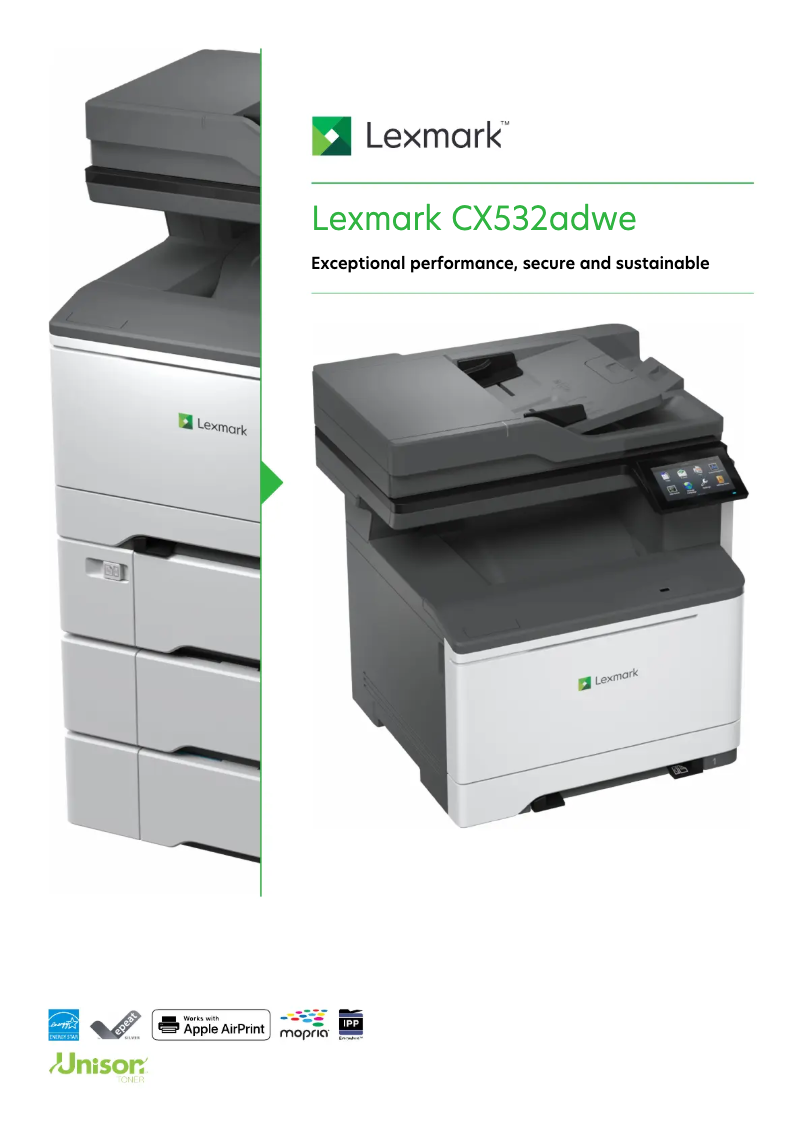 Page 1 de la notice Manuel utilisateur Lexmark XC2335