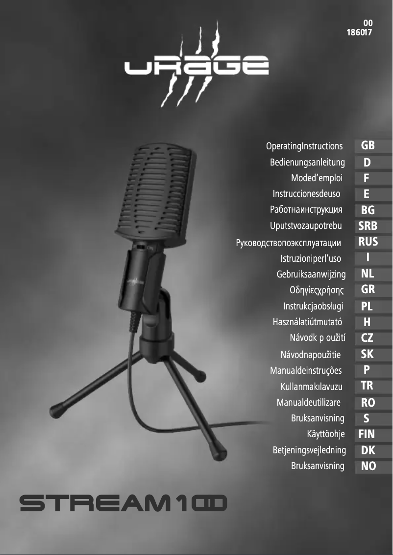 Imagen de la primera página del manual del dispositivo uRage Stream 100