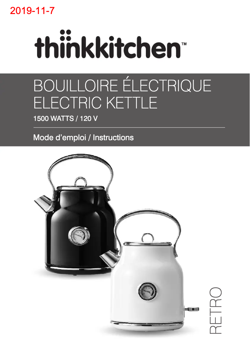 Page 1 de la notice Manuel utilisateur Tower Renaissance T10063